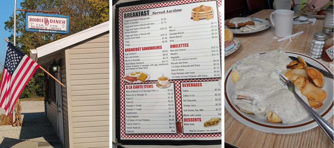 Double D Diner Menu